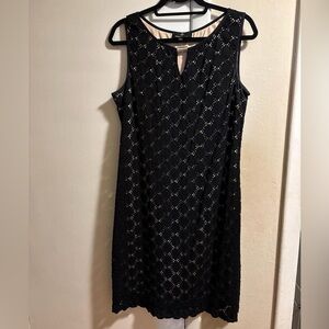 Ronni Nicole Black and Tan Dress